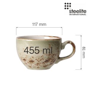 Porcelánový hrnček nízky Craft Green, 455 ml, 1 ks