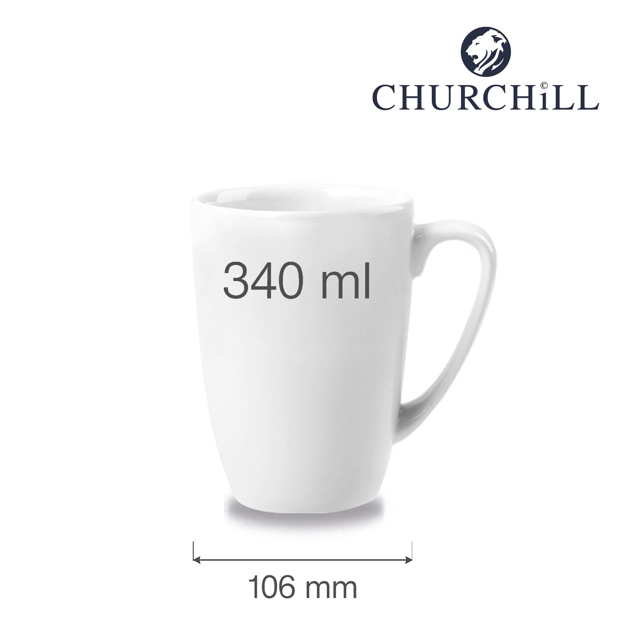 Porcelánový hrnček Profile, 340 ml, 106 mm, 1 ks