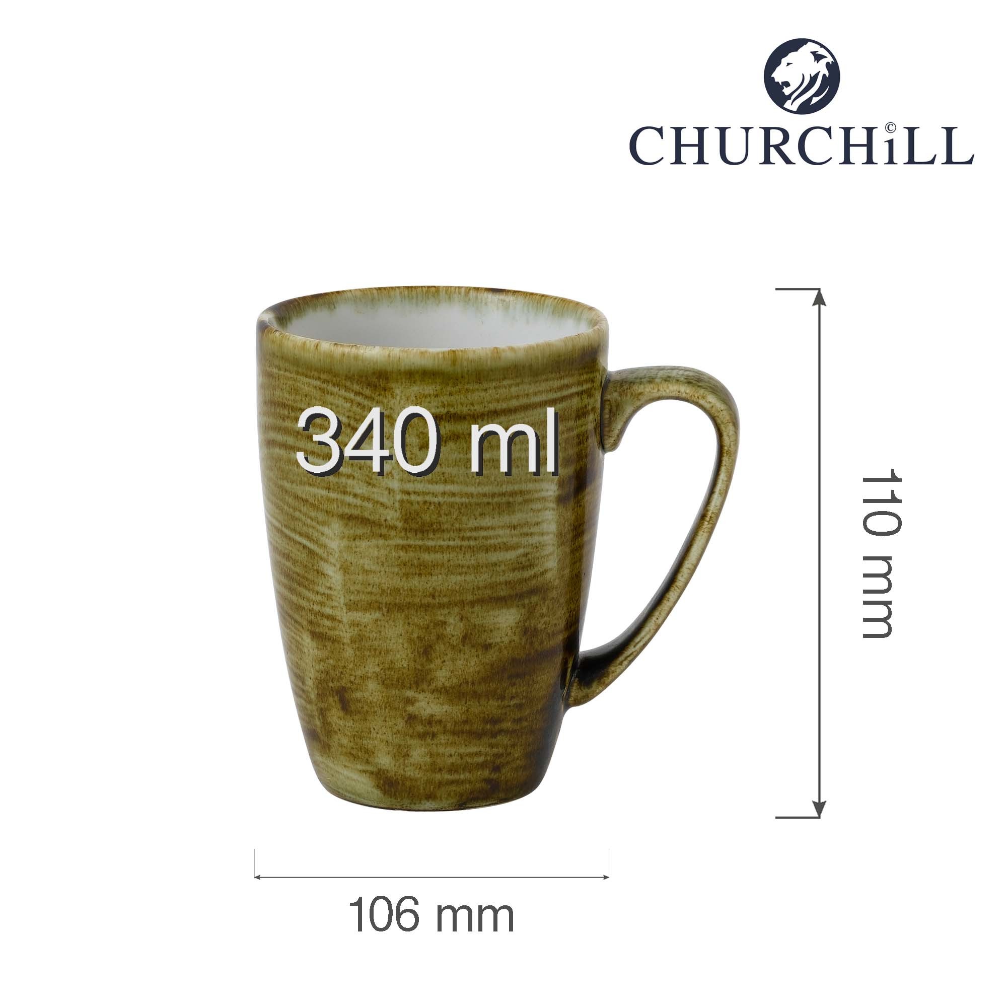 Klasický hrnček Stonecast Plume Green, 340 ml, 1 ks