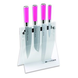 Magnetický stojan na nože – Dick, s nožmi zo série Pink Spirit