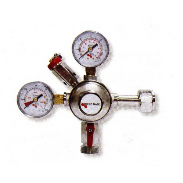 Redukčný ventil na plyn – pre plyn CO2, maximálny tlak 4 bar, závit 1/2″, vrátane rýchlospojky PI451214FS