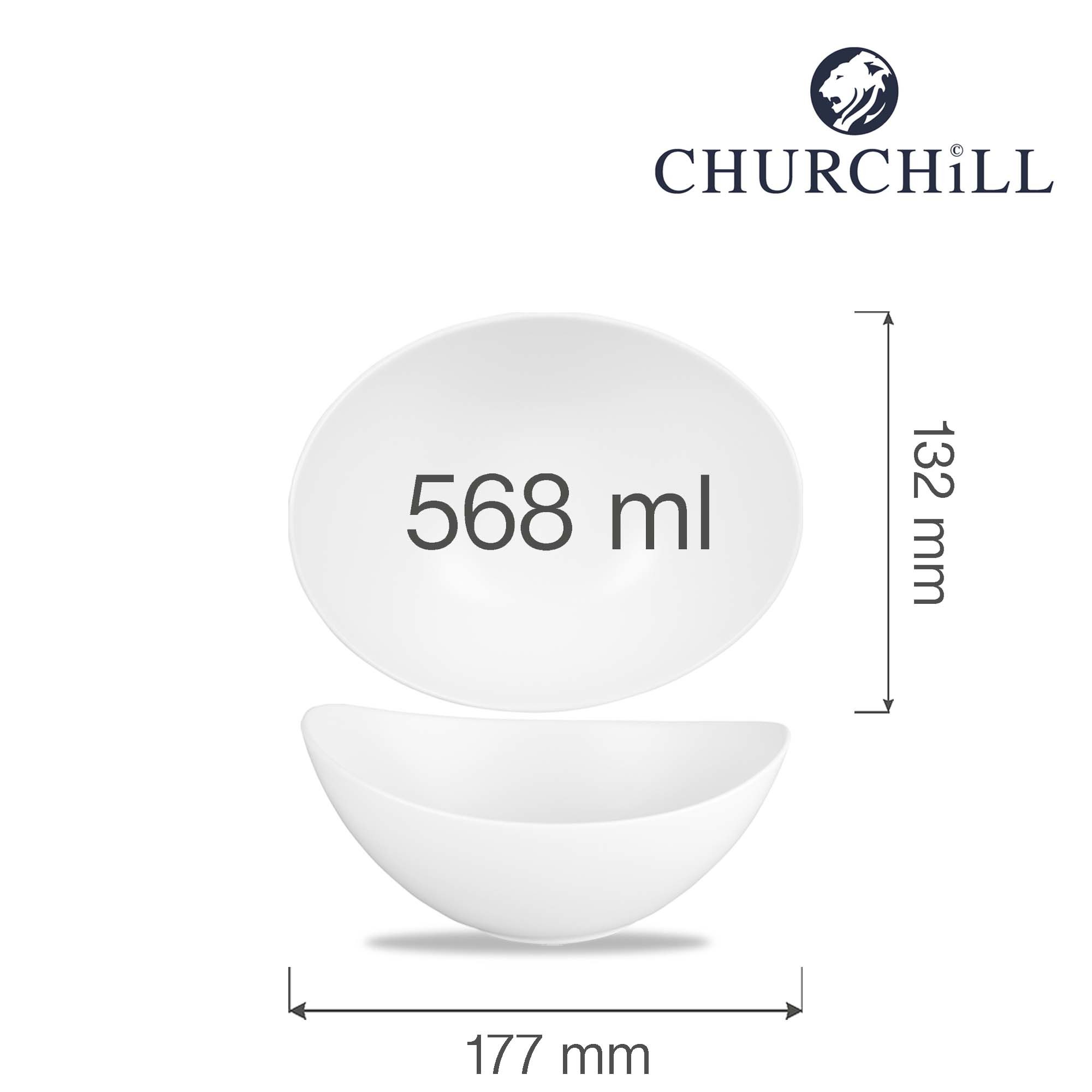 Porcelánová miska na bufetové servírovanie Alchemy Moonstone, 177 x 132 mm, 568 ml, 1 ks