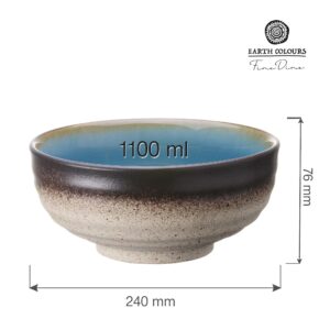 Kruhová šalátová miska Lazur, 240 mm, 1 ks