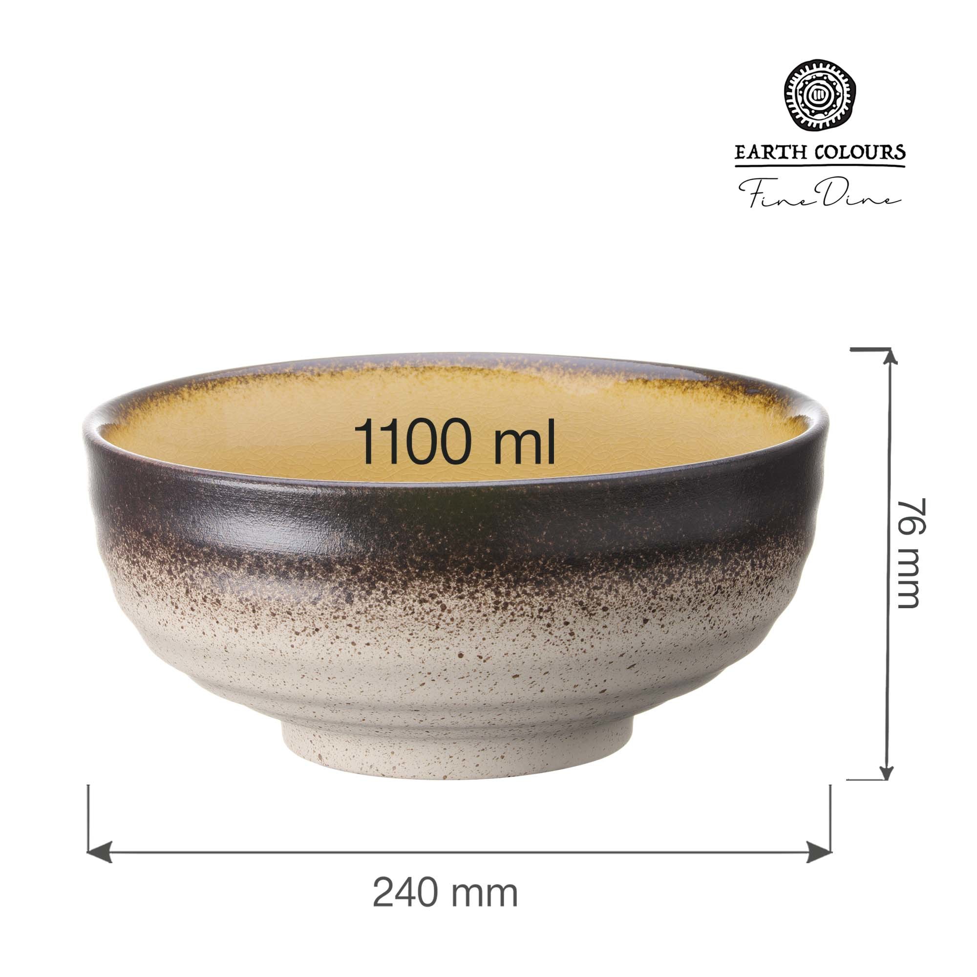 Kruhová šalátová miska Topaz, 240 mm, 1 ks