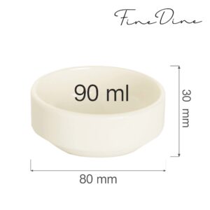 Malá stohovateľná miska Crema — 90 ml, 80 mm