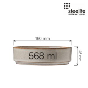 Porcelánová stohovateľná miska Pier, 160 x 45 mm, 1 ks
