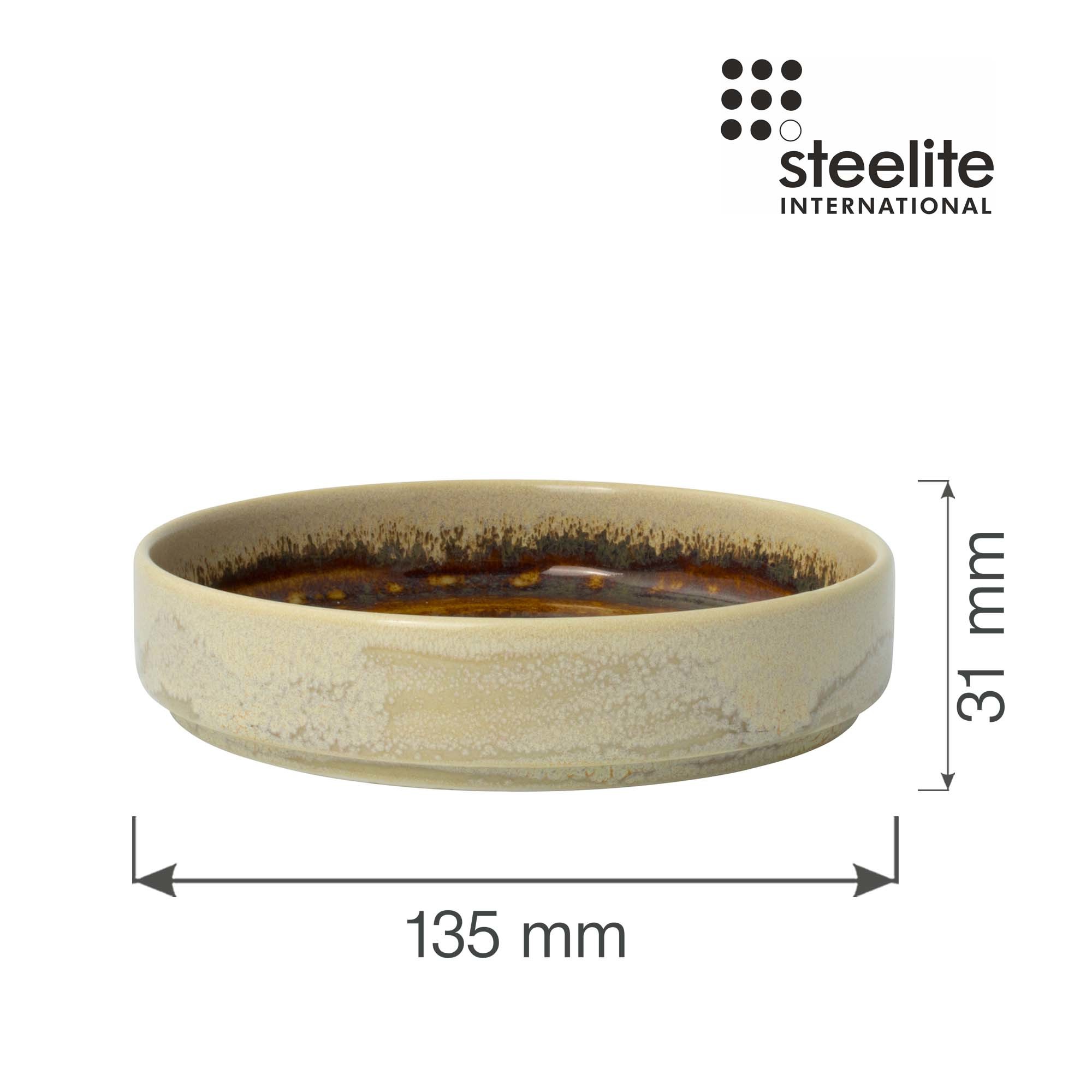 Porcelánová jantárová miska Aurora Vesuvius, 135 mm, 1 ks