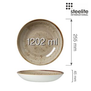 Porcelánová miska coupe Craft Porcini, 255 mm, 1 ks