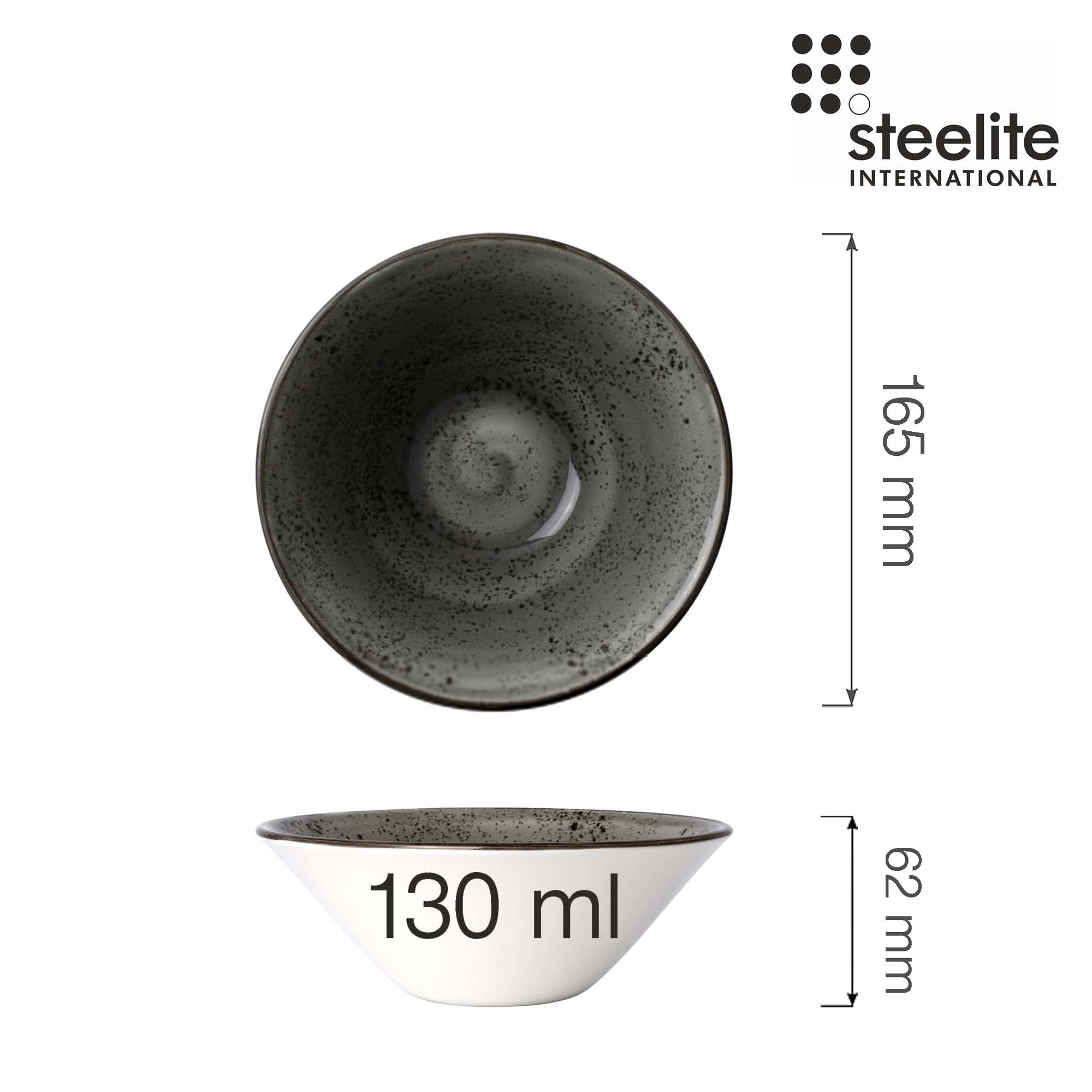 Porcelánová miska coupe Urban Smoke, 165 mm, 1 ks