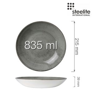Porcelánová miska coupe Urban Smoke, 215 mm, 1 ks