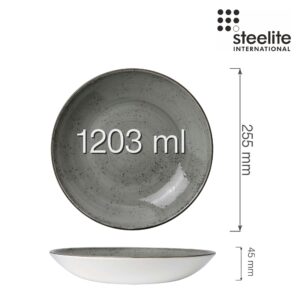 Porcelánová miska coupe Urban Smoke, 255 mm, 1 ks