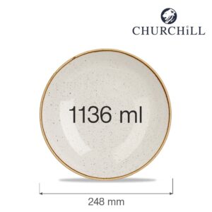 Šalátová miska Stonecast Barley White, 248 mm, 1 ks