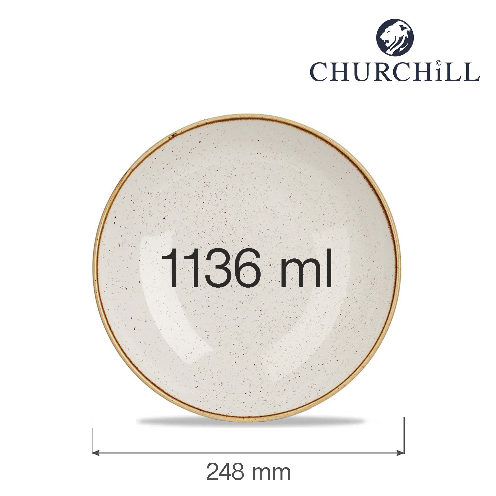 Šalátová miska Stonecast Barley White, 248 mm, 1 ks