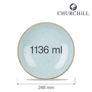 Kruhová misa coupe Stonecast Duck Egg Blue, 1136 ml, 1 ks