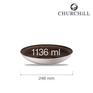 Kruhová šalátová misa coupe Stonecast Patina Iron Black, 248 mm, 1 ks