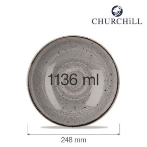 Šalátová miska coupe Stonecast Peppercorn Gray, 1136 ml, 1 ks