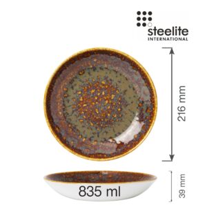 Porcelánová miska Vesuvius Amber, 215 mm, 1 ks