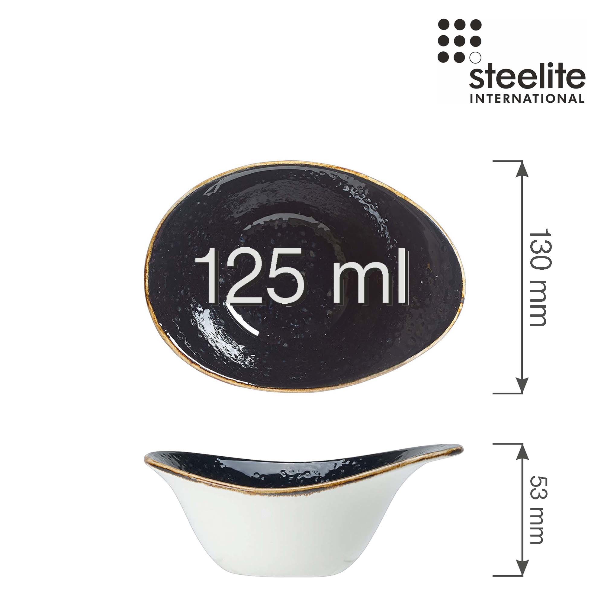 Porcelánová miska Craft Liquorice, 130 mm, 1 ks