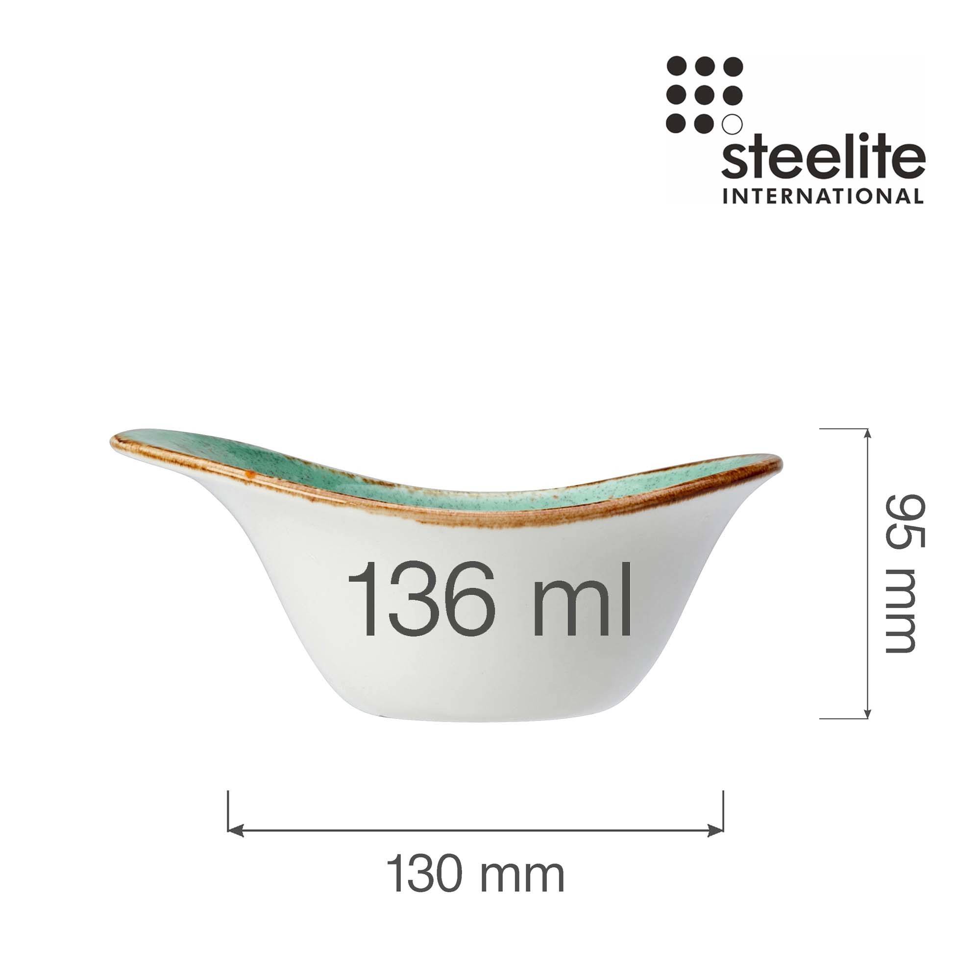 Porcelánová miska Freestyle Craft Aqua, 130 mm, 136 ml, 1 ks