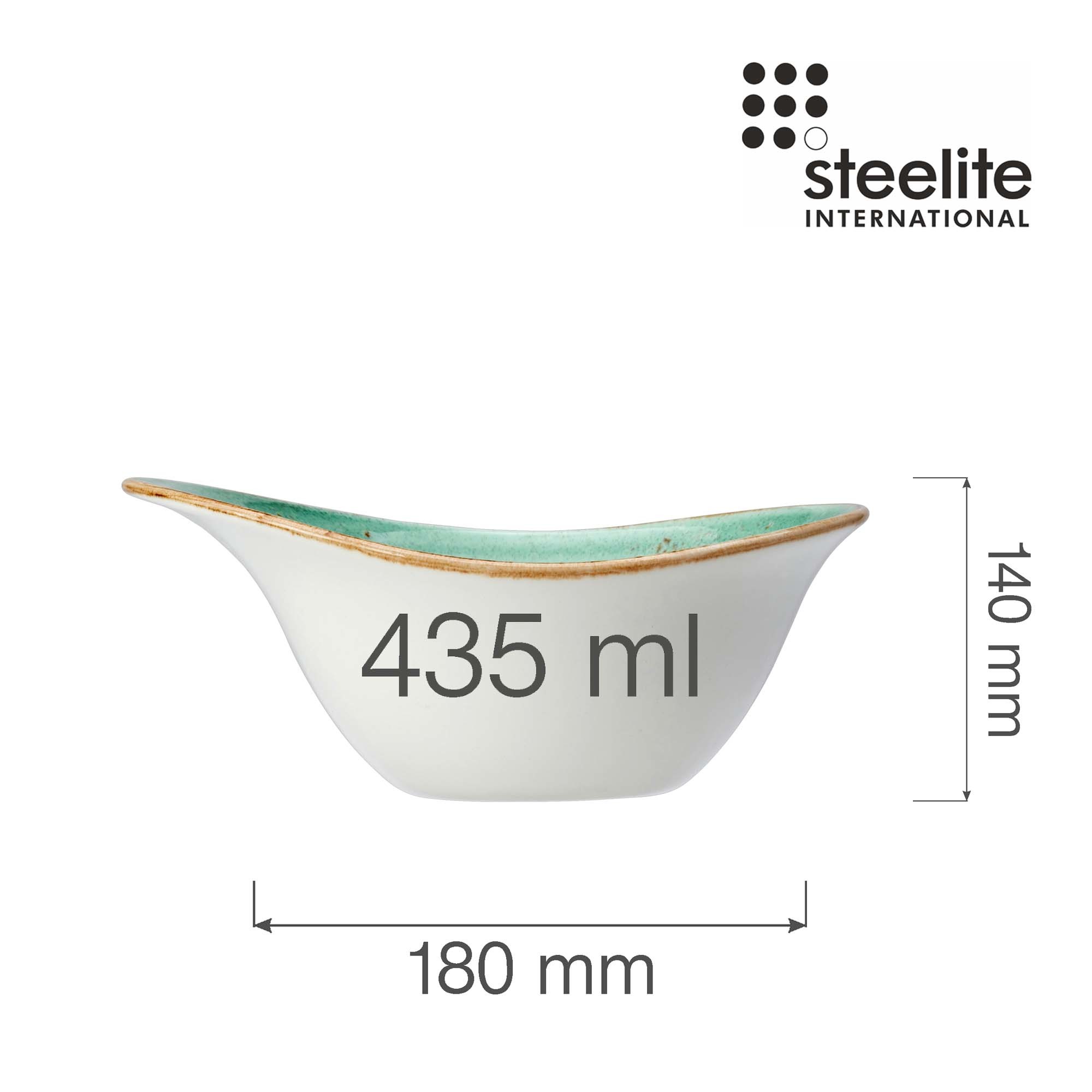 Porcelánová miska Freestyle Craft Aqua, 180 mm, 435 ml, 1 ks