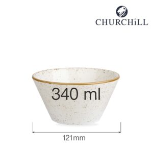 Porcelánová kónická miska Stonecast Barley White, 340 ml, 1 ks