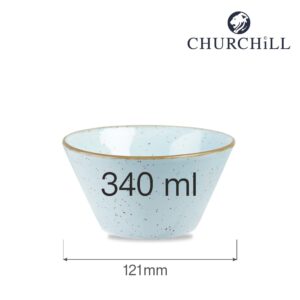 Kónická miska na jedlo Stonecast Duck Egg Blue, 340 ml, 121 mm, 1 ks