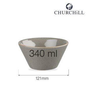 Kónická miska na jedlo Stonecast Peppercorn Gray, 340 ml, 121 mm, 1 ks