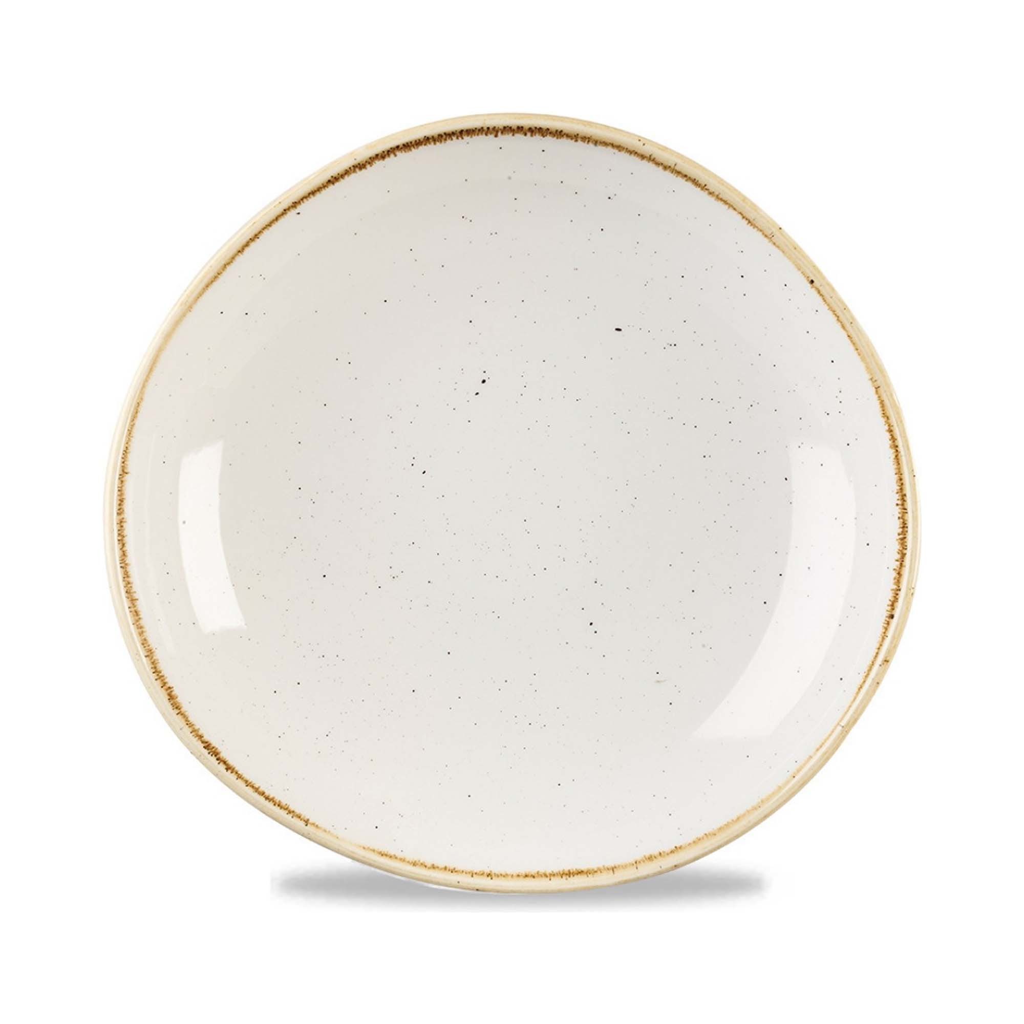 Hlboká miska v organickom tvare Stonecast Barley White, 253 mm, 1 ks – Obrázok 2