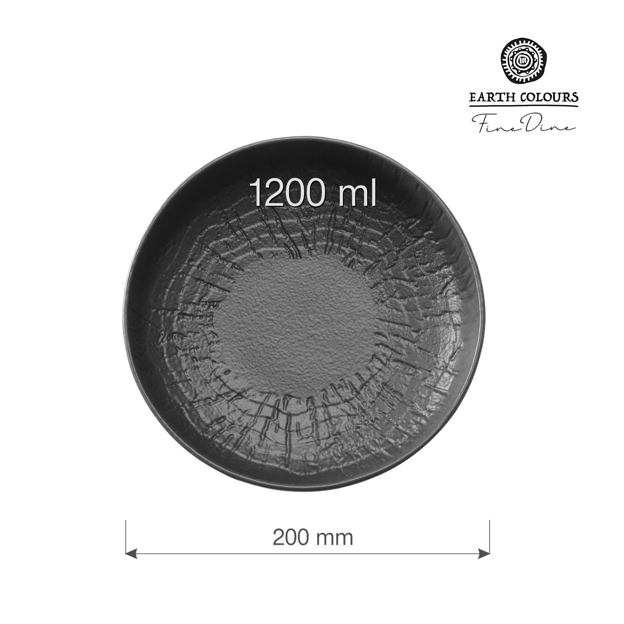 Nízka šalátová miska Crust, 200 mm, 1200 ml, 1 ks