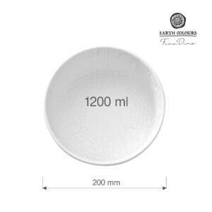 Nízka šalátová miska Nordic, 200 mm, 1200 ml, 1 ks