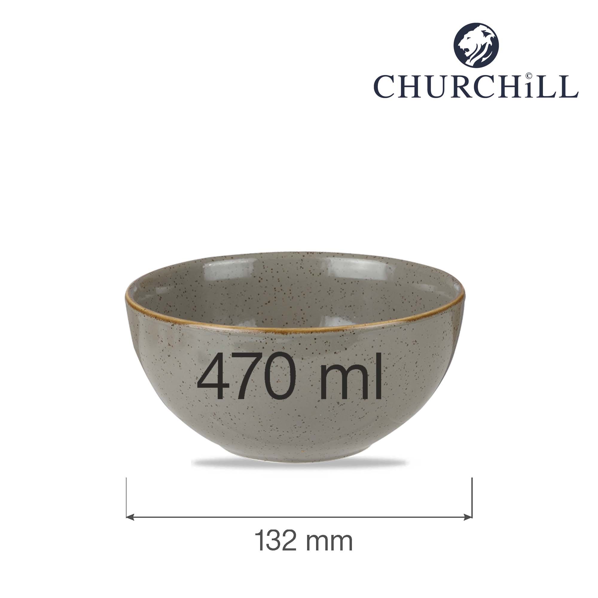 Hlboká miska Stonecast Peppercorn Gray, 470 ml, 132 mm, 1 ks