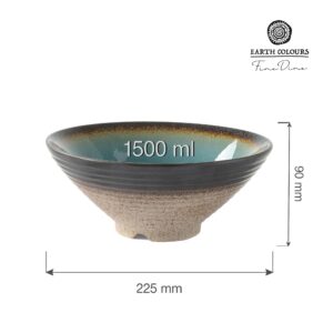 Štýlová kónická miska Lazur — 225 mm