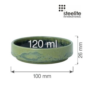 Porcelánová stohovateľná miska Aurora Vesuvius Burnt Emerald, 100 mm, 120 ml, 1 ks