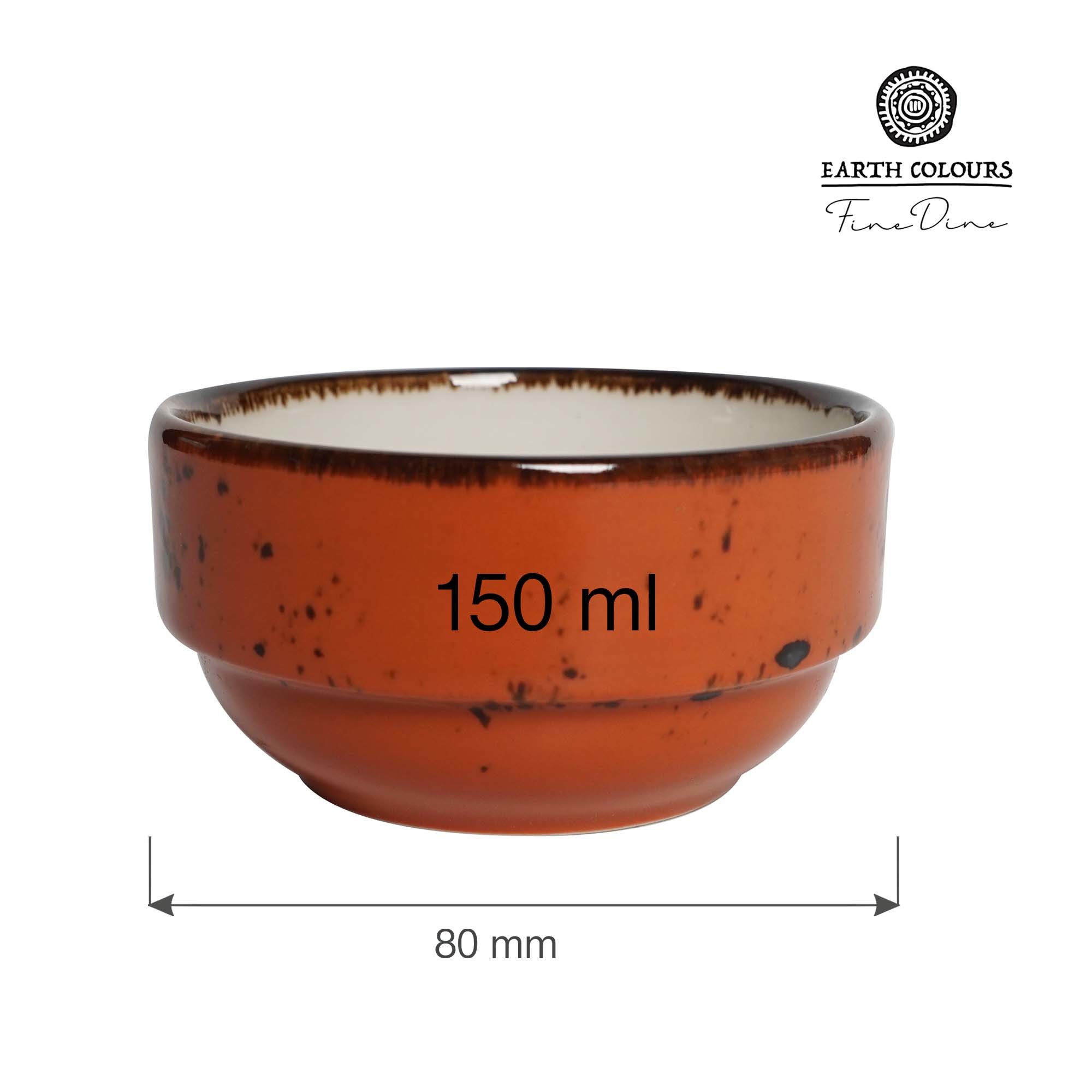 Malá stohovateľná miska Dahlia, 80 mm, 150 ml