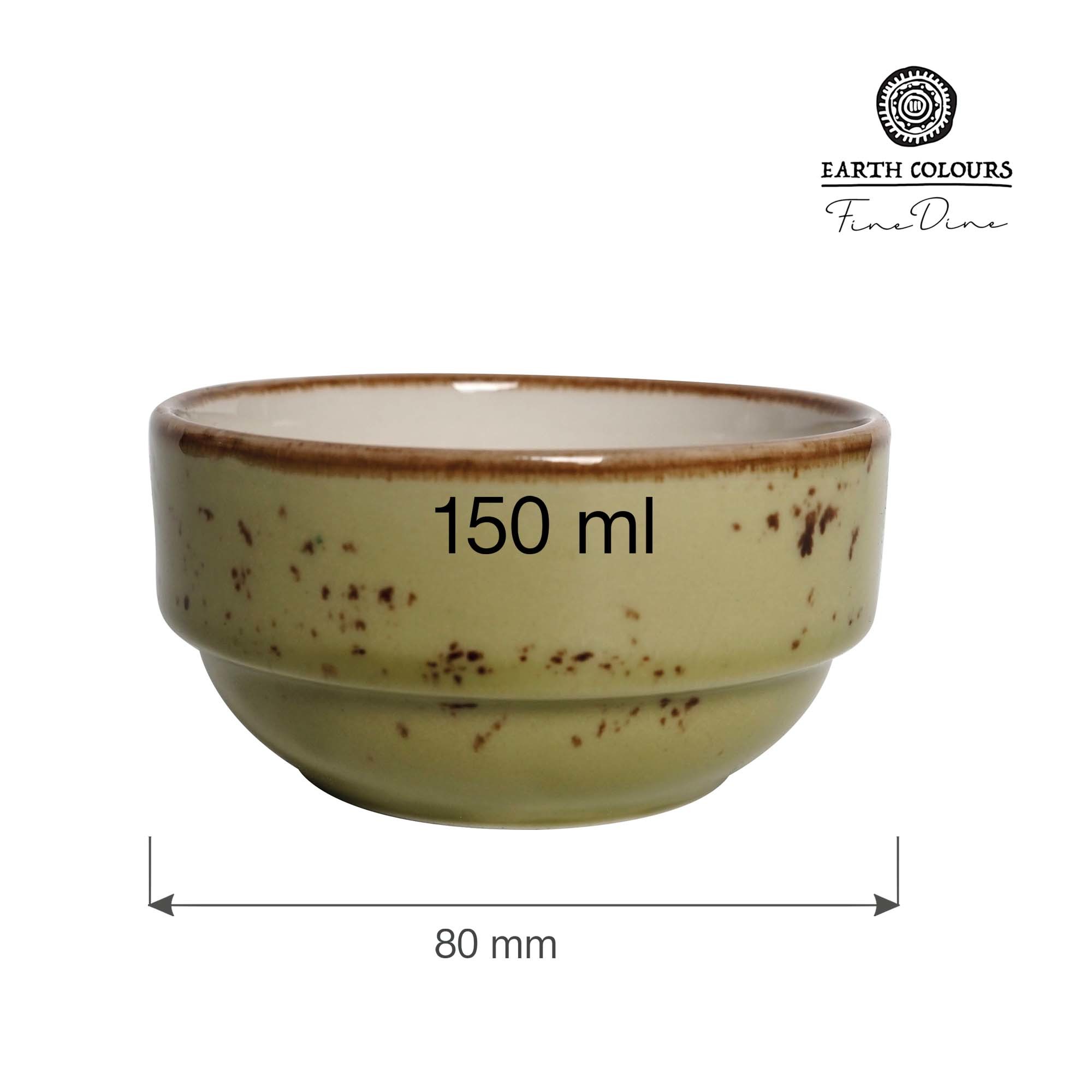 Malá stohovateľná miska Olive, 80 mm, 150 ml