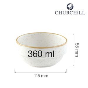 Stohovateľná misa Stonecast Barley White, 115 mm, výška 55 mm, 1 ks