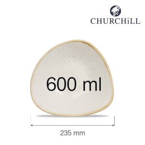 Trojboká misa Stonecast Barley White, 235 mm, 600 ml, 1 ks