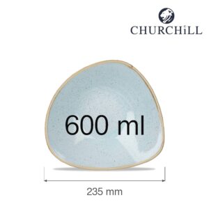 Trojboká miska Stonecast Duck Egg Blue, 600 ml, 1 ks