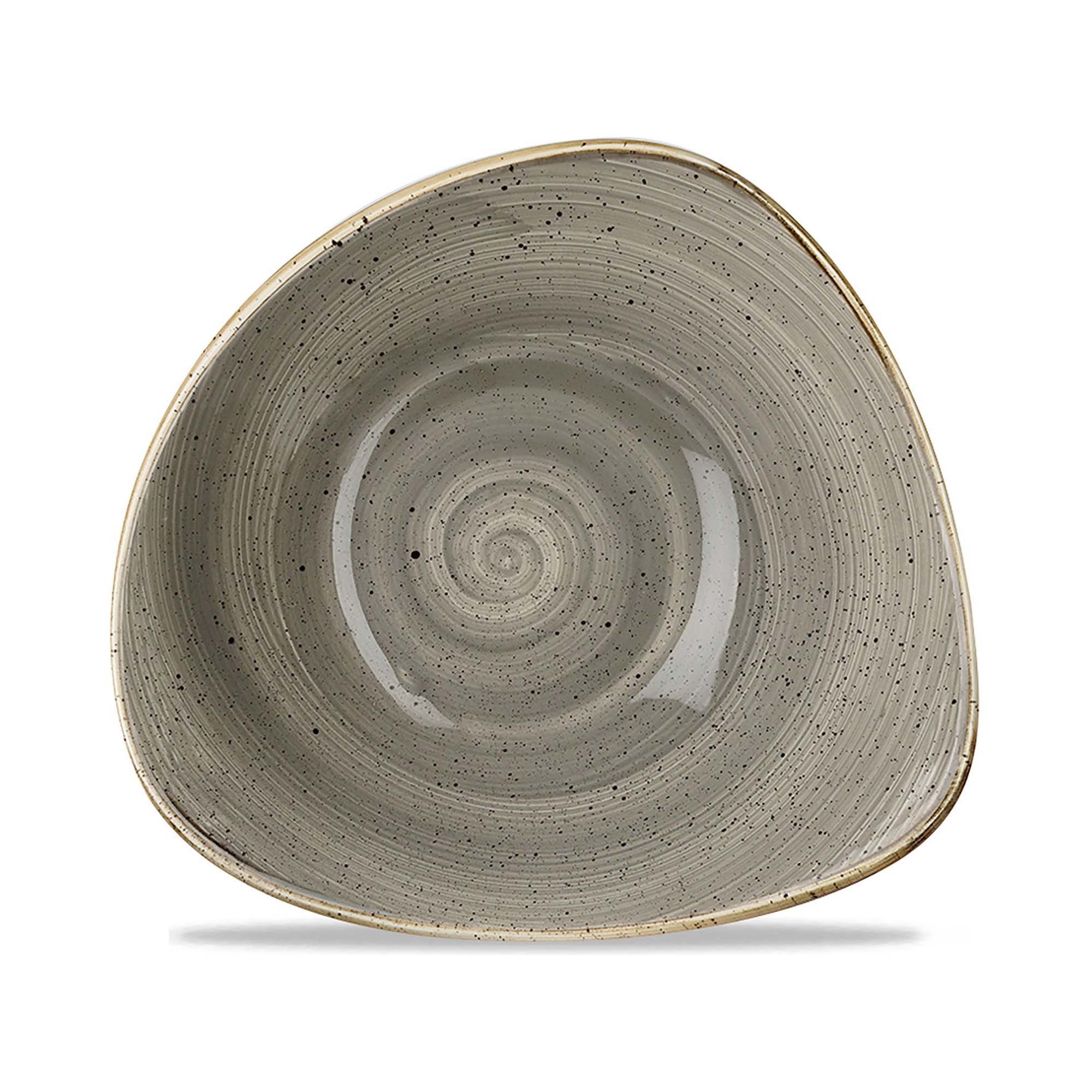 Trojboká miska Stonecast Peppercorn Grey, 600 ml, 1 ks – Obrázok 2