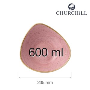 Trojboká misa Stonecast Petal Pink, 235 mm, 600 ml, 1 ks