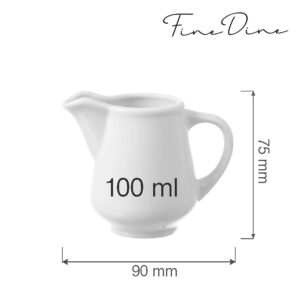 Elegantný džbán na mlieko Bianco — 100 ml