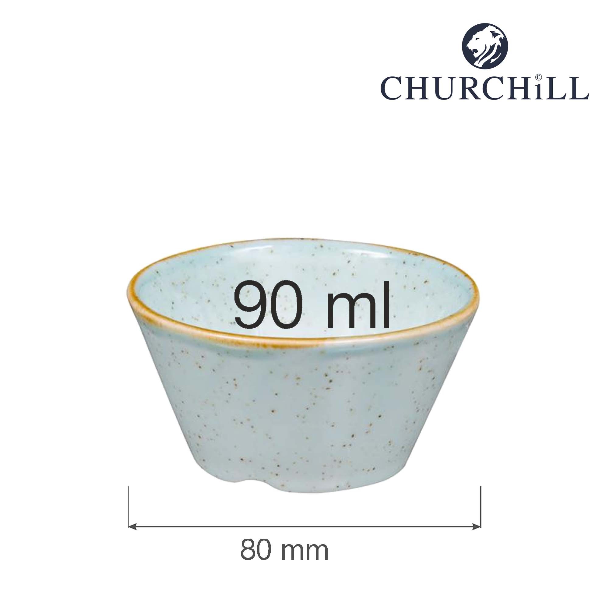 Malá miska na dipy Stonecast Duck Egg Blue, 90 ml, 80 mm, 1 ks