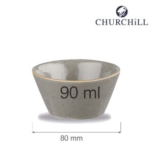 Malá miska na omáčky Stonecast Peppercorn Grey, 90 ml, 80 mm, 1 ks