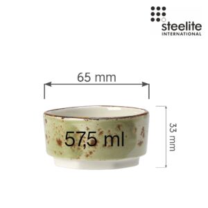 Porcelánová miska na dip Craft Green, 65 mm, 1 ks