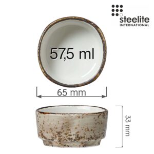 Porcelánová miska na dip Craft Porcini, 65 mm, 1 ks