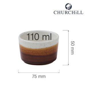 Porcelánová miska na drobné dipy Nourish Siena Barley White, 75 mm, 1 ks