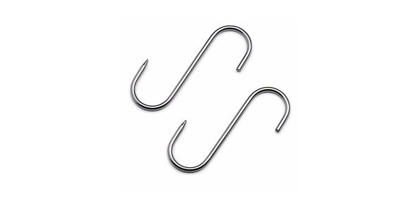 Nerezový hák na mäso – 140 x 5,5 mm, balenie 5 ks