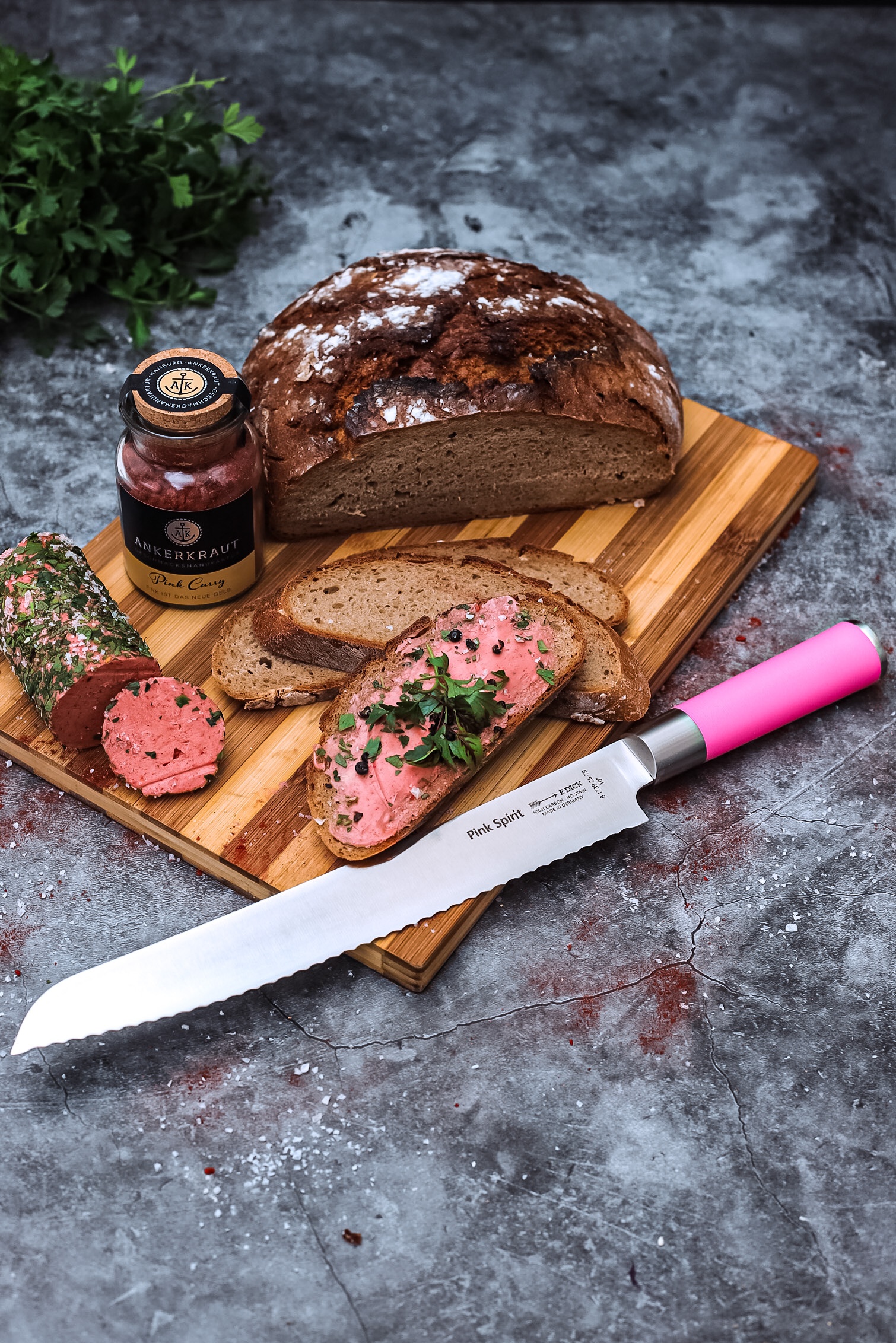 Profesionálny nôž na pečivo – Dick, séria Pink Spirit, vlnitý výbrus čepele, dĺžka 26 cm – Obrázok 5