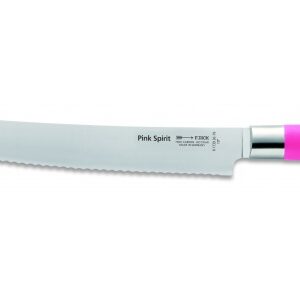 Profesionálny nôž na pečivo – Dick, séria Pink Spirit, vlnitý výbrus čepele, dĺžka 26 cm