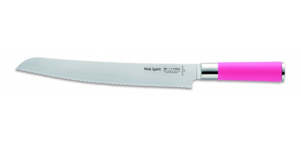 Profesionálny nôž na pečivo – Dick, séria Pink Spirit, vlnitý výbrus čepele, dĺžka 26 cm